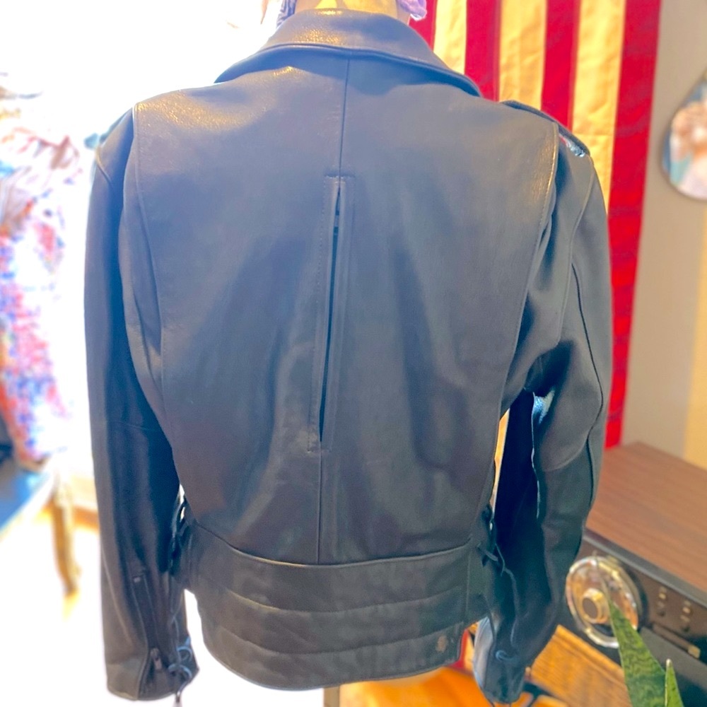 ⭐️SOLD⭐️ Z1R Drag Specialties Leather Biker Jacket - Picture 3 of 9